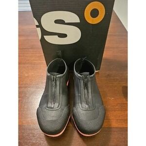 BOGS Overshoe‎ Zip Composite Toe Black Boots Comp Toe Size Men 7 Woman 9